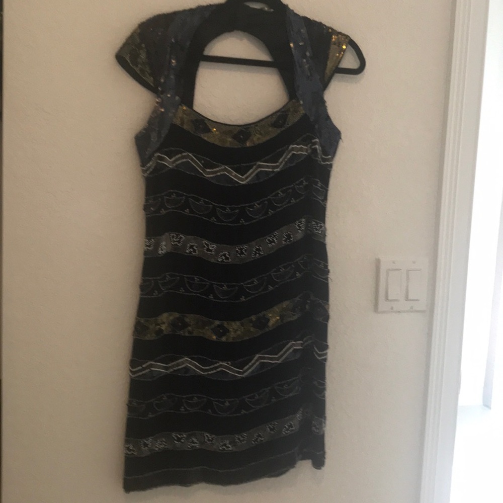 French Connection sequin evening dress